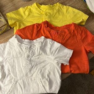 LOT of 3 100% cotton rompers 18-24 months Primary